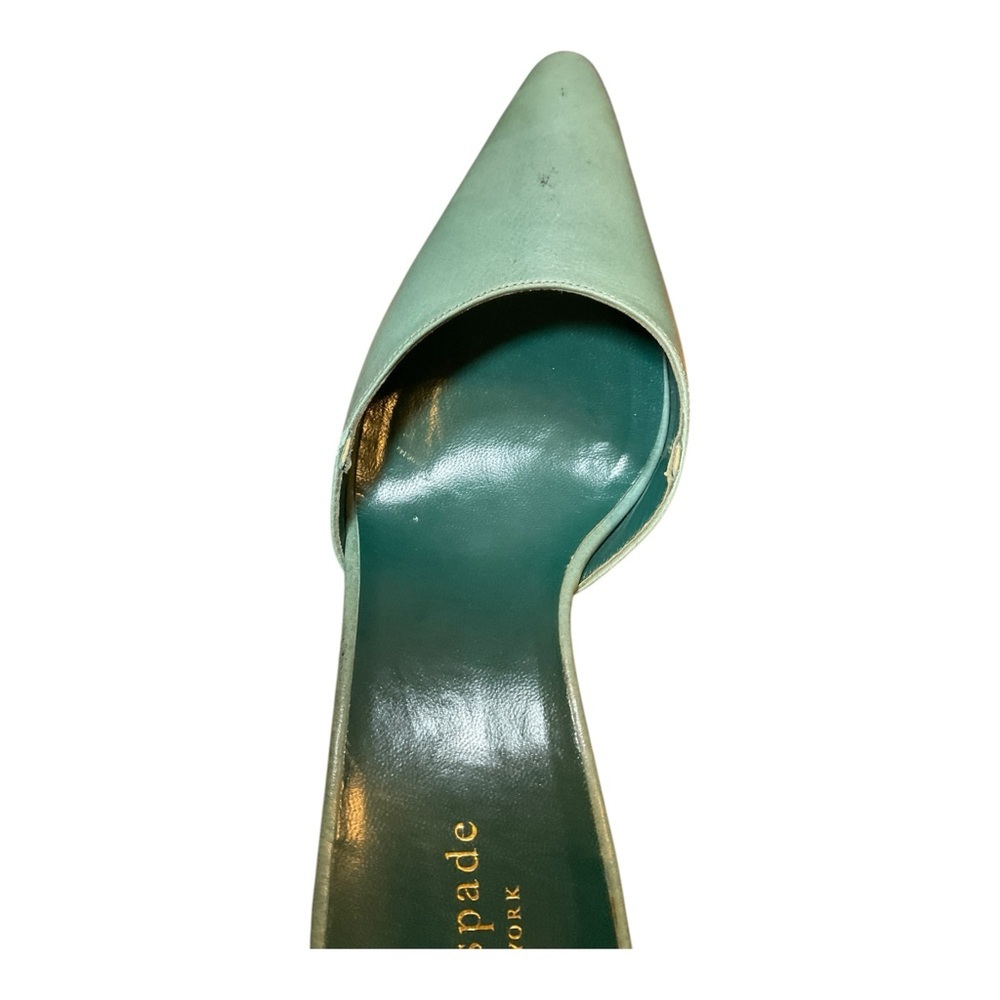 Kate Spade Women’s Green Sandals Shoes heels Mules Size 8.5 - Picture 8 of 16